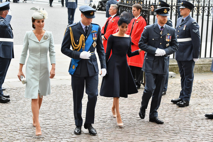 The royal fab four at the centenary of the RAF celebration on July 10.&nbsp;