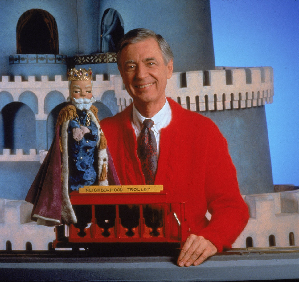 The beloved Mister Rogers&nbsp;with his puppet King Friday in the 1980s.