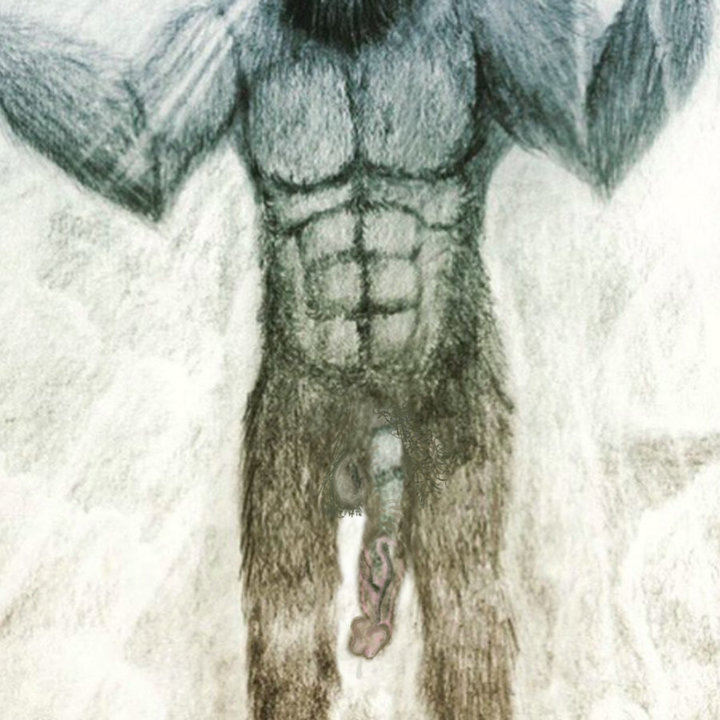 Bigfoot's penis, as imagined by me.