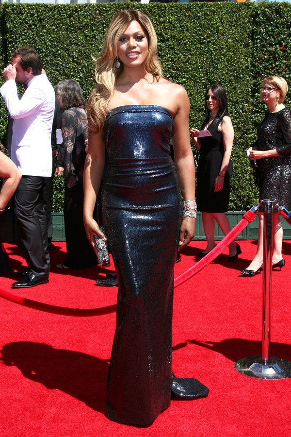 On the red carpet at the 2014 Creative Arts Emmy Awards at the Nokia Theatre on Aug. 16 in Los Angeles.