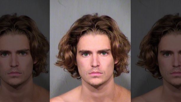 FILE - This undated file photo provided by the Maricopa County Sheriff's Office shows Nicholas Van Varenberg, the son of actor Jean-Claude Van Damme. Van Varenberg has pleaded guilty to disorderly conduct for holding his roommate at knifepoint at their Tempe, Ariz., apartment last year. Van Varenberg had a change of plea hearing Wednesday, Aug. 15, 2018. He's now scheduled to be sentenced on Oct. 3. (Maricopa County Sheriff's Office via AP, File)