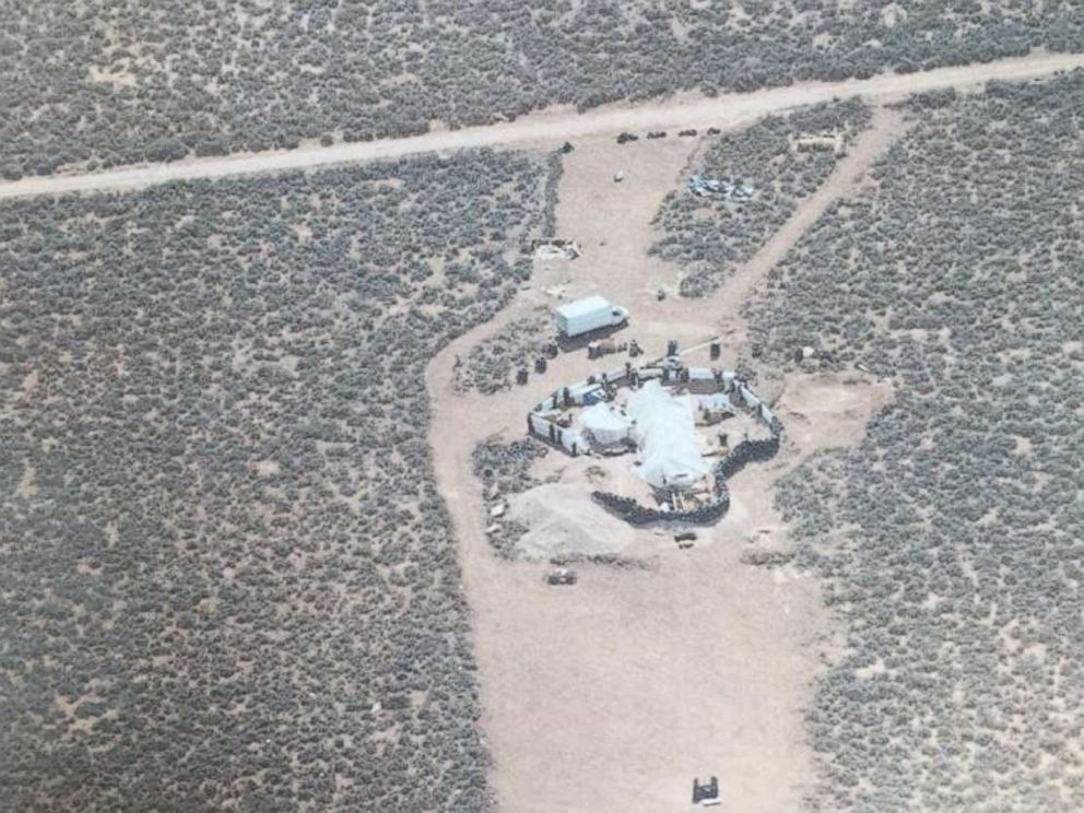 PHOTO: Eleven children were held with little food or water in a makeshift compound in Amalia, N.M., for an unknown period of time before police raided the location on Aug. 3, 2018.
