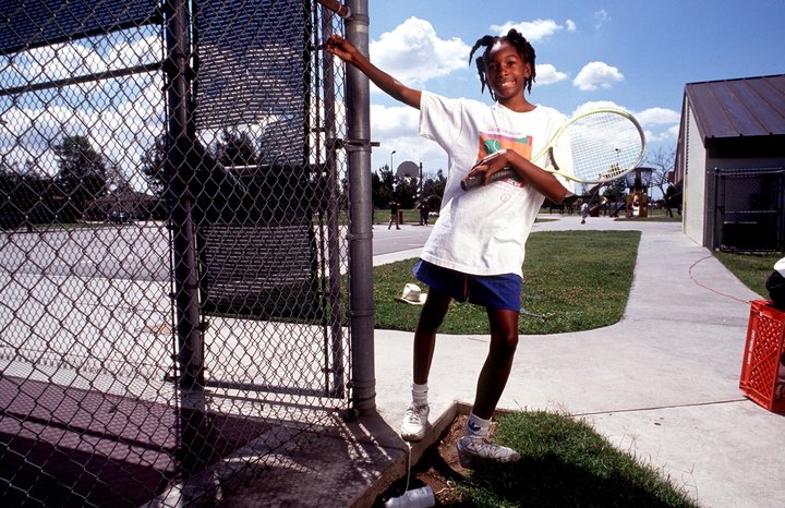 Venus Williams was just 11 years old when this photograph was taken.