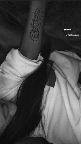 Grande revealed a close-up of her tattoo on her Instagram story.&nbsp;