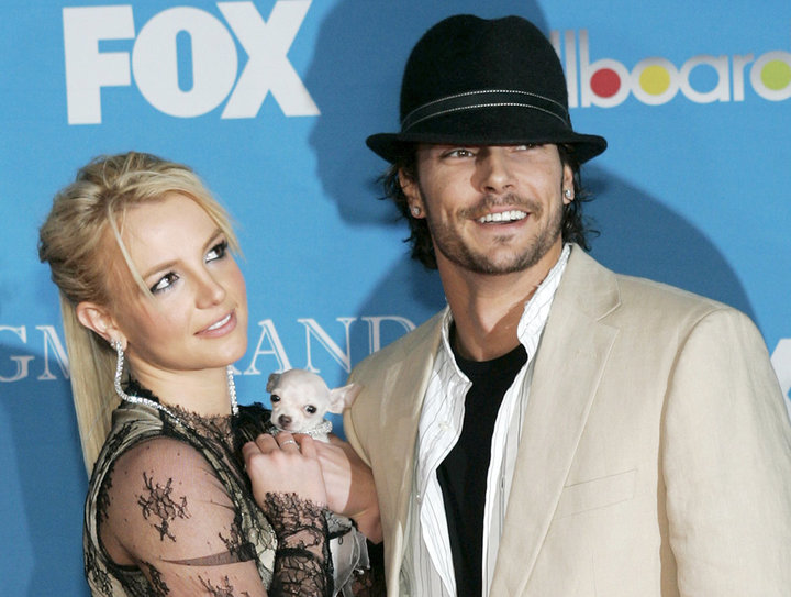 Britney Spears and Kevin Federline arrive for the 2004 Billboard Music Awards.