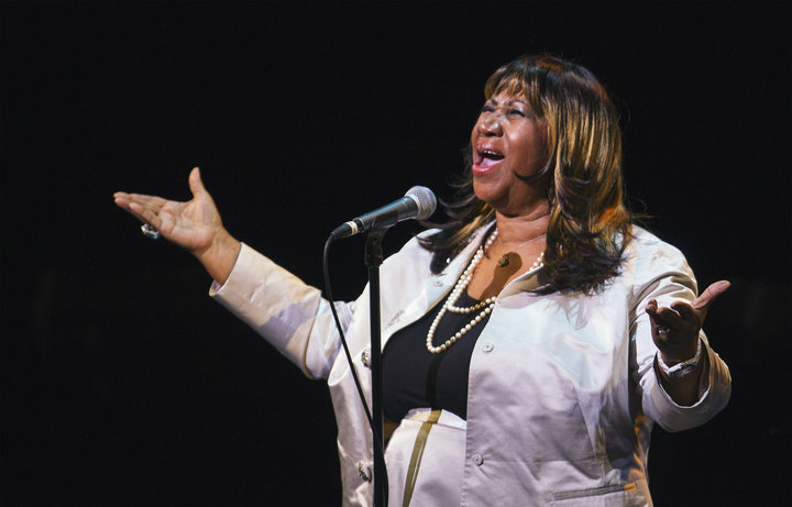 Aretha Franklin performing in New York City on Sept. 18, 2012.&nbsp;