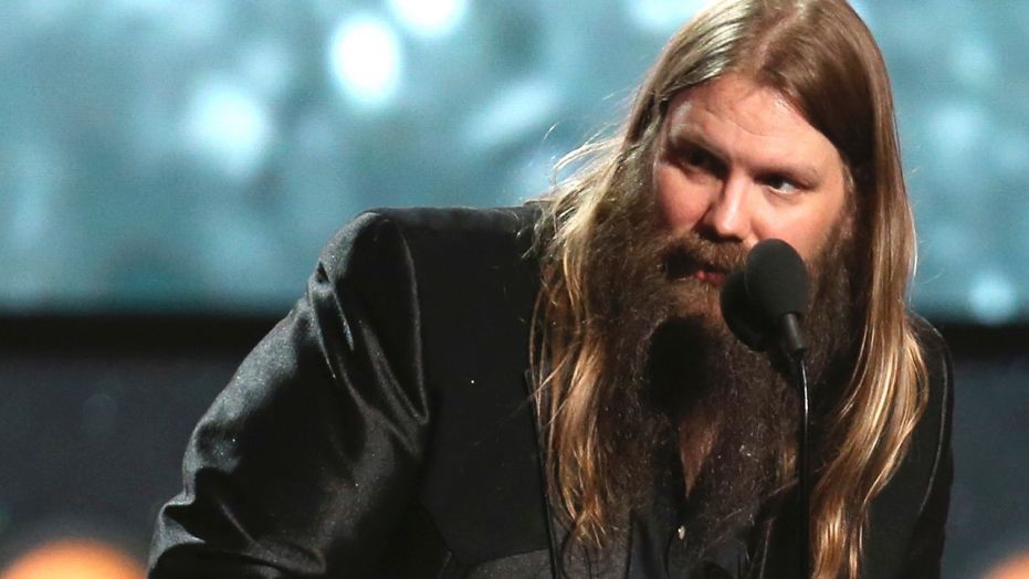 Chris Stapleton accepts the award for best country album for "From A Room: Volume 1" at the 60th annual Grammy Awards at Madison Square Garden on Sunday, Jan. 28, 2018, in New York.