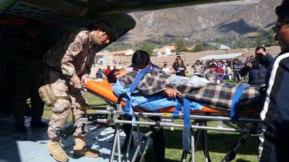 A person was taken to the hospital after eating contaminated food following a funeral ceremony in the Peruvian Andes.