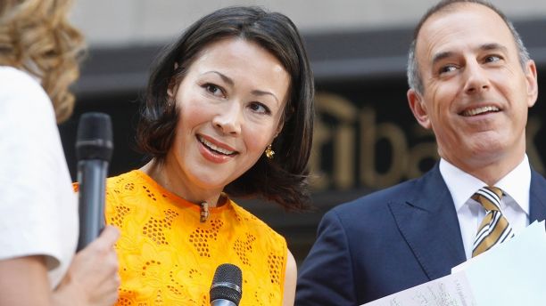 "Today" show hosts Ann Curry and Matt Lauer appear on set during the show in New York June 22, 2012.