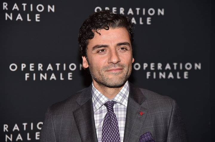 Oscar Isaac attends the "Operation Finale" premiere.