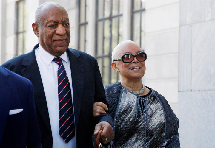 Bill Cosby, left, was convicted in April of drugging and raping a woman at his Pennsylvania home in 2004. His wife Camille, r