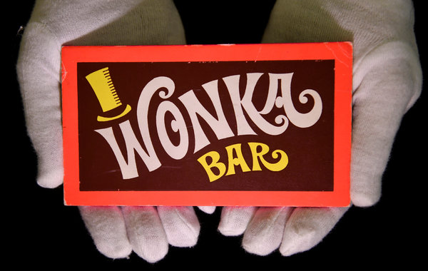 A Wonka Bar from the 1971 film &ldquo;Willy Wonka and the Chocolate Factory.&rdquo;