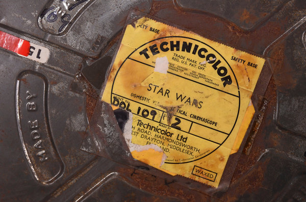 A film can used&nbsp;in the&nbsp;production of&nbsp;1977&rsquo;s &ldquo;Star Wars: A New Hope.&rdquo;