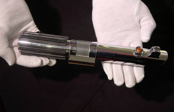 A lightsaber from the 2005 film &ldquo;Star Wars: Revenge of the Sith.&rdquo;