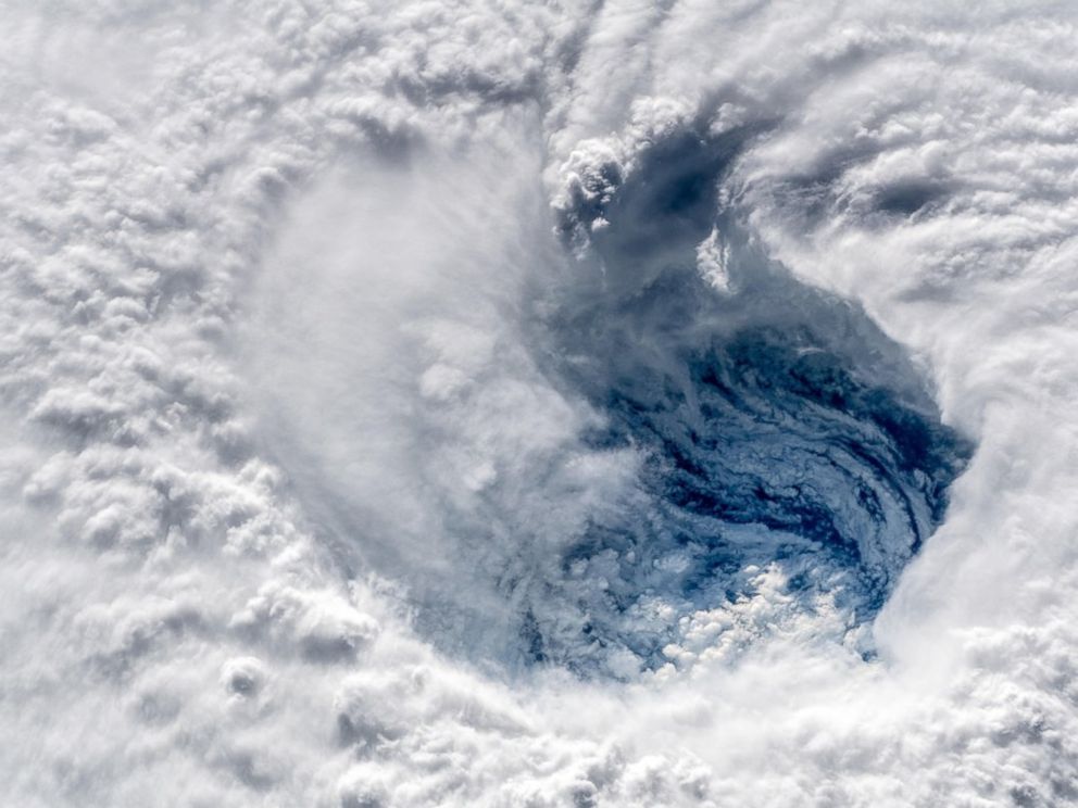 PHOTO: Ever stared down the gaping eye of a category 4 hurricane? Its chilling, even from space. #HurricaneFlorence #Horizons 