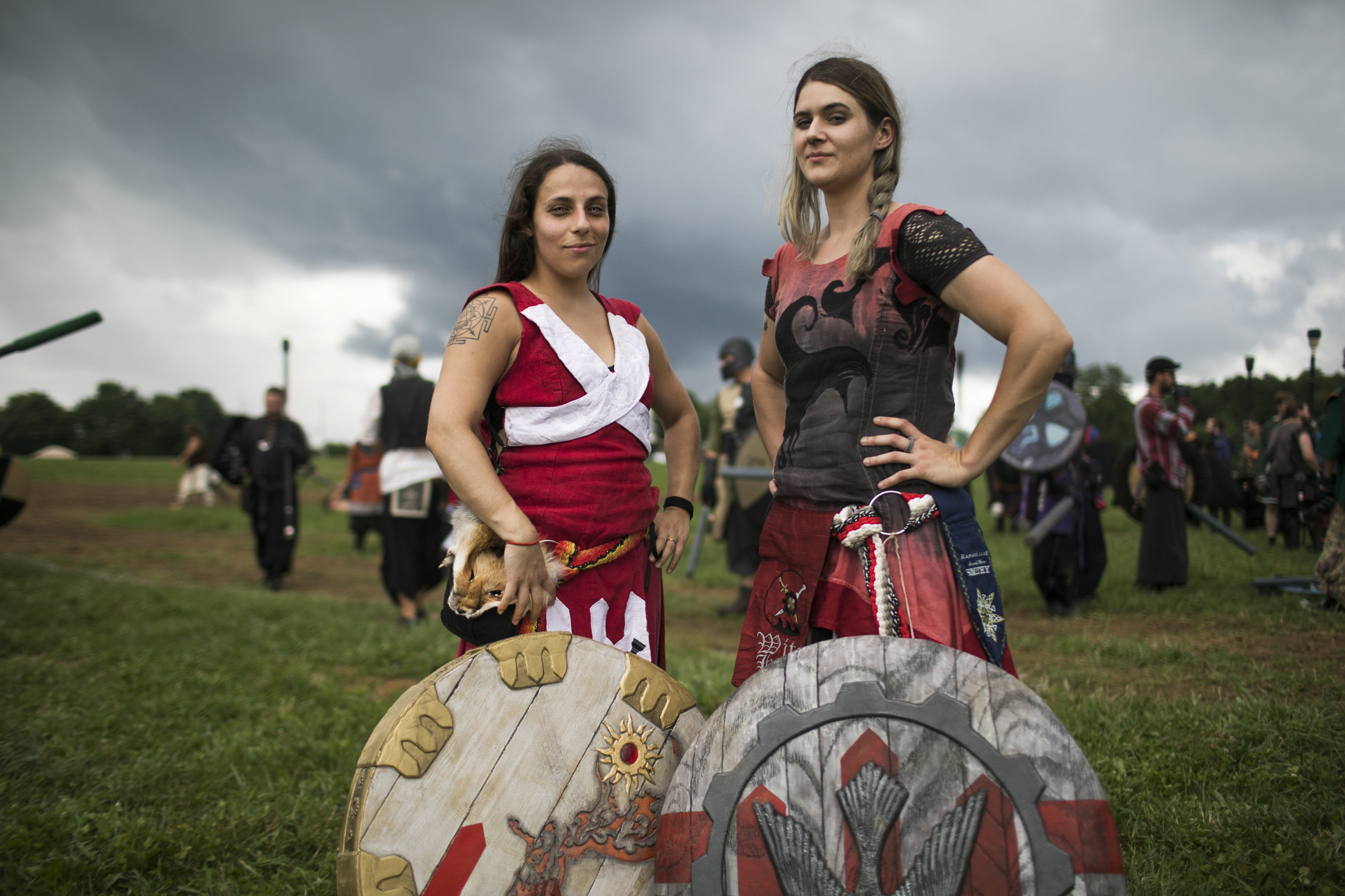 Ianje Castallanos and Sev Gedra, Queens of Ragnarok.
