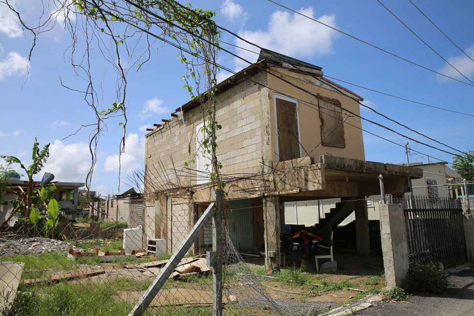 Before the hurricane,&nbsp;Keishla Acevedo lived in her grandmother's home with her husband and son. The house, pictured here