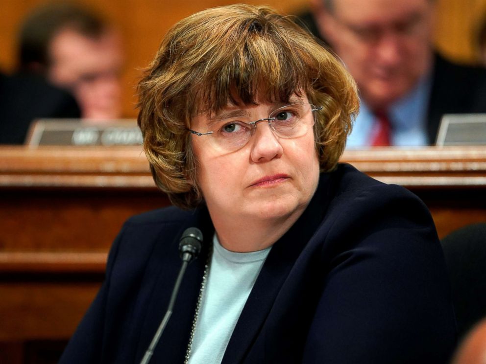 PHOTO: Phoenix prosecutor Rachel Mitchell listens during opening statements before Christine Blasey Ford testifies to the Senate Judiciary Committee on Capitol Hill in Washington, Sept. 27, 2018.