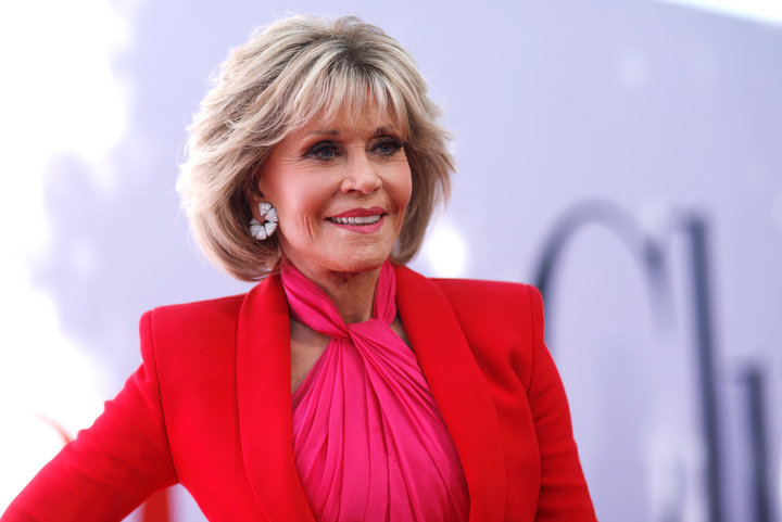 Jane Fonda poses at the premiere of her new movie "Book Club" on May 6 in Los Angeles.