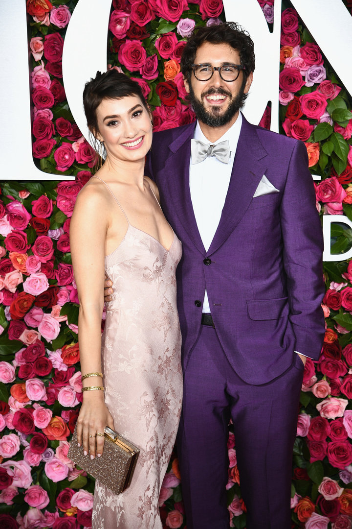 Schuyler Helford and Josh Groban attend the 72nd Annual Tony Awards at Radio City Music Hall on June 10 in New York City.