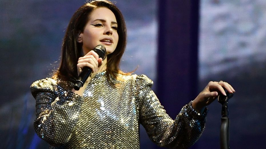 Singer/songwriter Lana Del Rey performs during a stop of her LA to the Moon Tour in support of the album "Lust for Life" at the Mandalay Bay Events Center on February 16, 2018 in Las Vegas, Nevada.