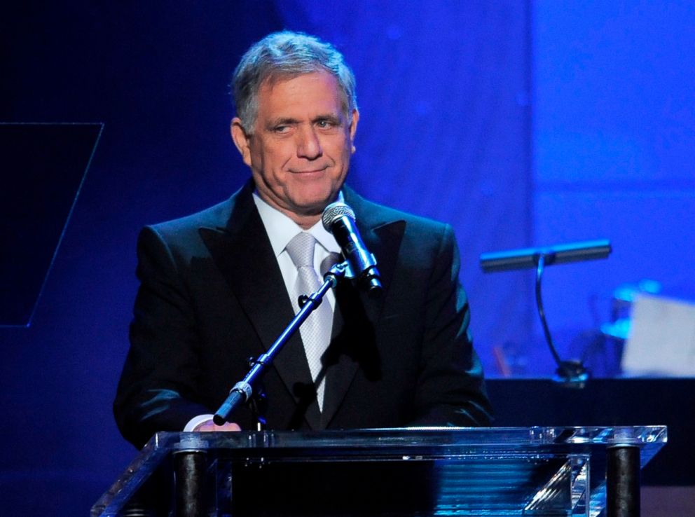 PHOTO: CBS President and CEO Les Moonves speaks at the Clive Davis Pre-GRAMMY Gala in Beverly Hills, Calif., Feb. 9, 2013.