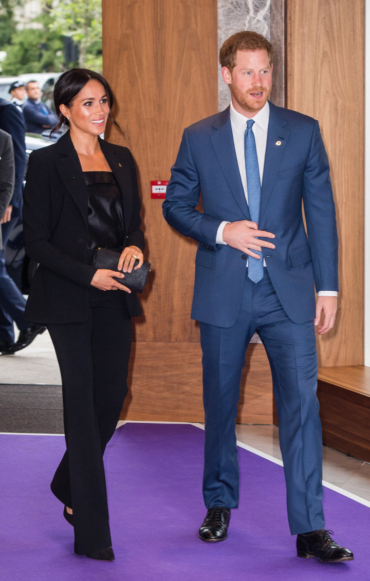 The Duke and Duchess of Sussex attend the WellChild Awards at the Royal Lancaster Hotel in London on Sept. 4.&nbsp;