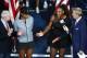 NEW YORK, NY - SEPTEMBER 08:  Serena Williams of the United States reacts while being interviewed after her defeat in the Women's Singles finals match to Naomi Osaka of Japan on Day Thirteen of the 2018 US Open at the USTA Billie Jean King National Tennis Center on September 8, 2018 in the Flushing neighborhood of the Queens borough of New York City.  (Photo by Al Bello/Getty Images)
