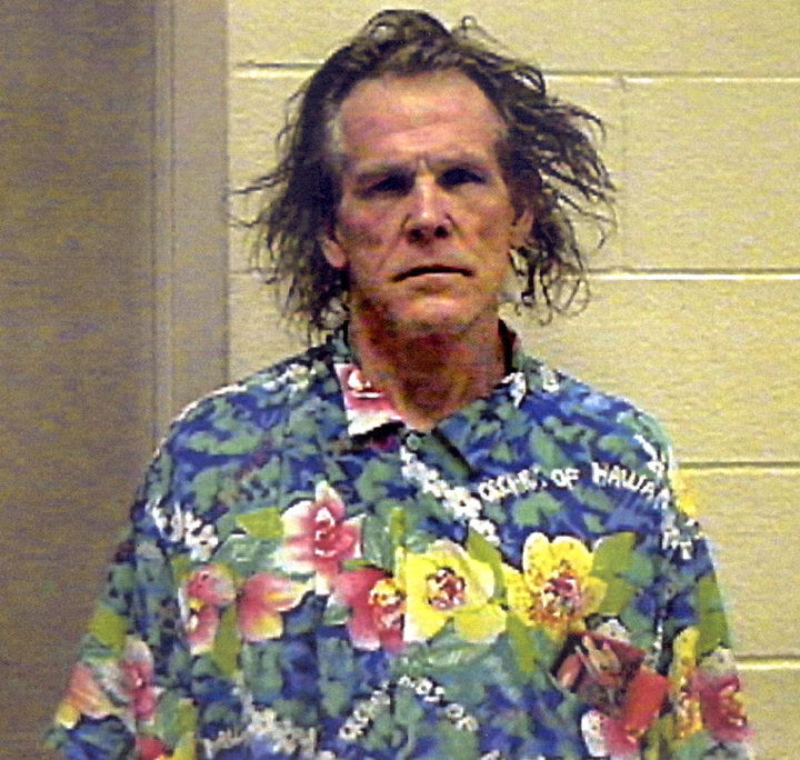 Actor Nick Nolte's infamous police photo from Sept. 11, 2002.