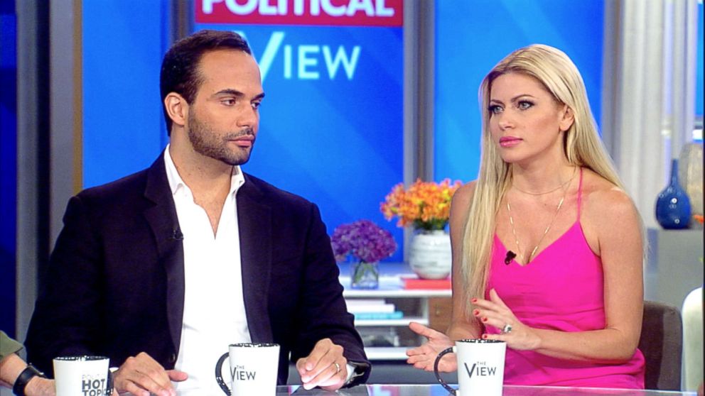 PHOTO: George Papadopoulos appears on The View with his wife, Simona Mangiante Papadopoulos, Sept, 09, 2018.