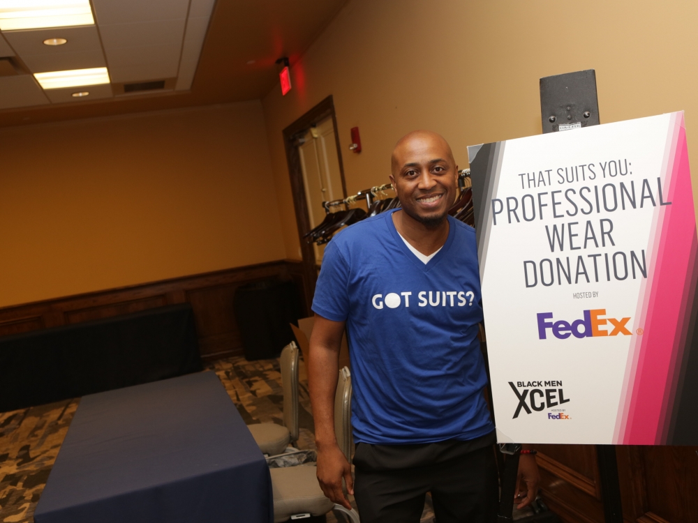 Black Men Xcel Recap Day 1 Event Check-in That Suits You (sponsored by FedEx)