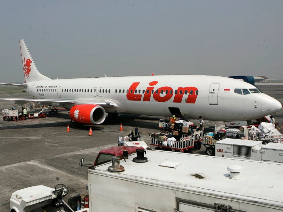 PHOTO: Indonesia. Indonesias Lion Air said Monday, Oct. 29, 2018, it has lost contact with a passenger jet flying from Jakarta to an island off Sumatra.