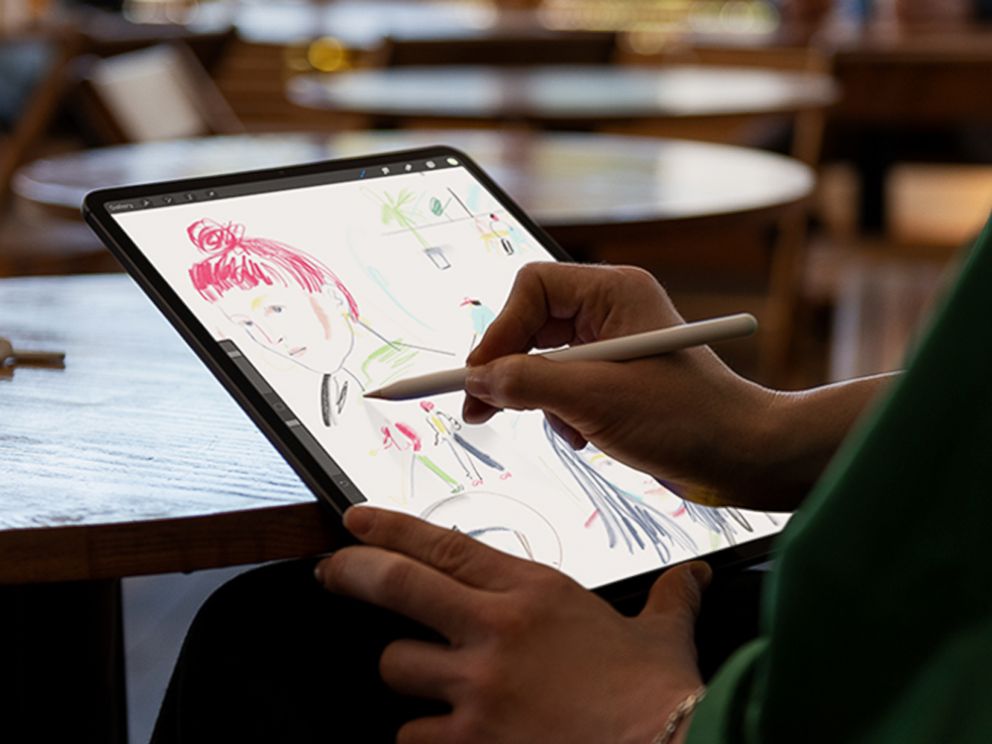 PHOTO: A person uses an iPad Pro with the Apple Pencil in a promotional image released by Apple on Oct. 30, 2018.