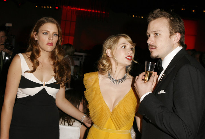 Busy Philipps, Williams and Ledger at Governors Ball in Los Angeles after the 2006&nbsp;Academy Awards. Williams and Ledger w