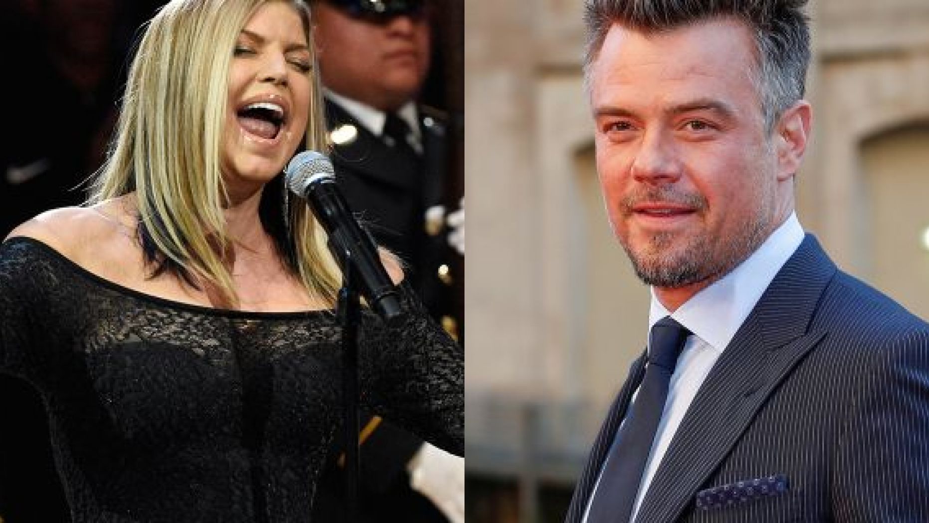 Josh Duhamel, right, defended his ex-wife Fergie's sultry performance of the national anthem.