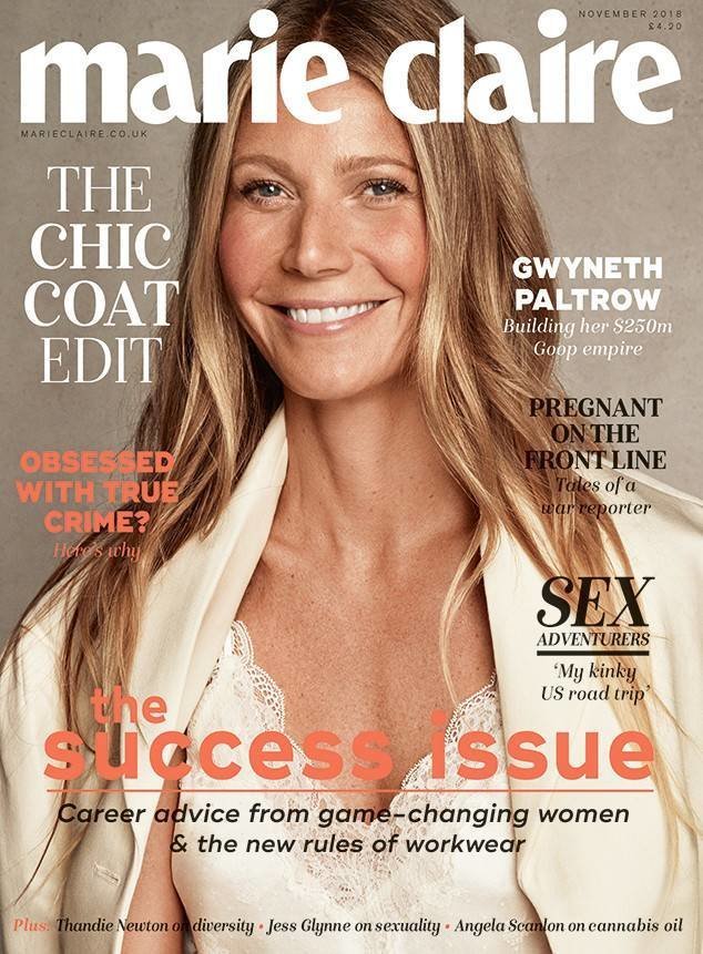 Gwyneth Paltrow covers Marie Claire U.K.'s November issue.