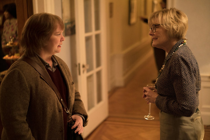 Melissa McCarthy as Lee Israel and Jane Curtin as Marjorie, Israel's agent, in "Can You Ever Forgive Me?"
