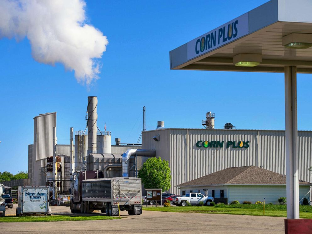 PHOTO: The Corn Plus ethanol plant on May 22, 2015, in Winnebago, Minn. 