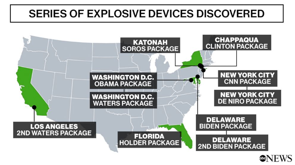 Series of Explosive Devices Discovered