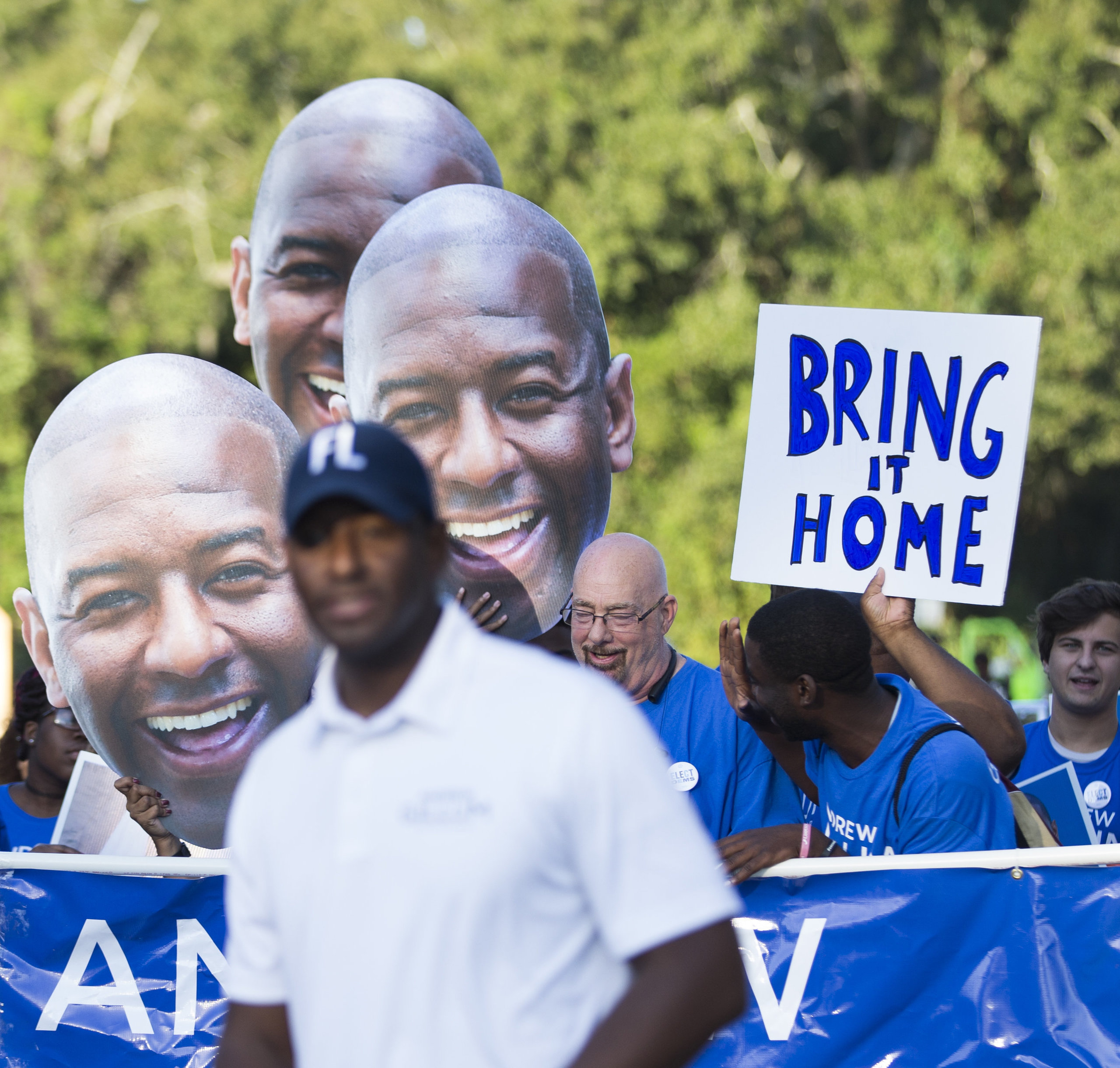 Gillum's slogan, "Bring it home," is based in an ideal instilled in him by his maternal grandmother.