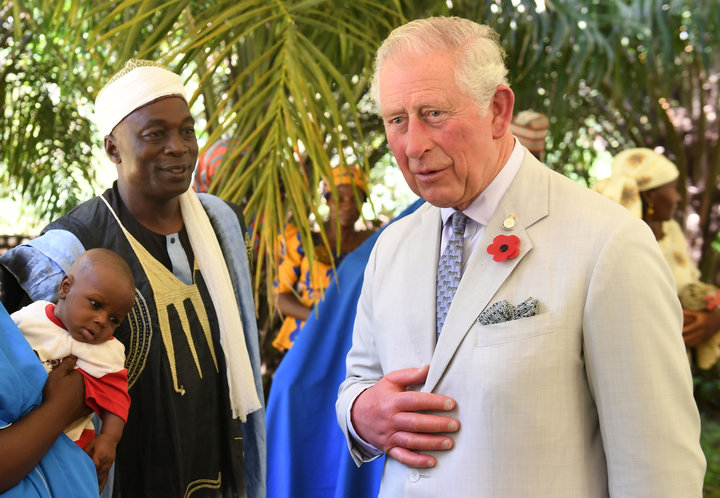 The Prince of Wales attends a rural livelihoods event in Abuja, Nigeria, on the final day of his trip to west Africa with the