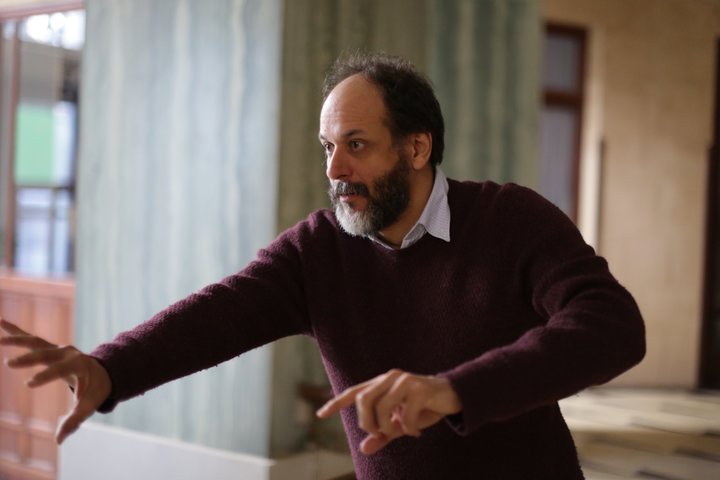 Luca Guadagnino directs a scene from "Suspiria."