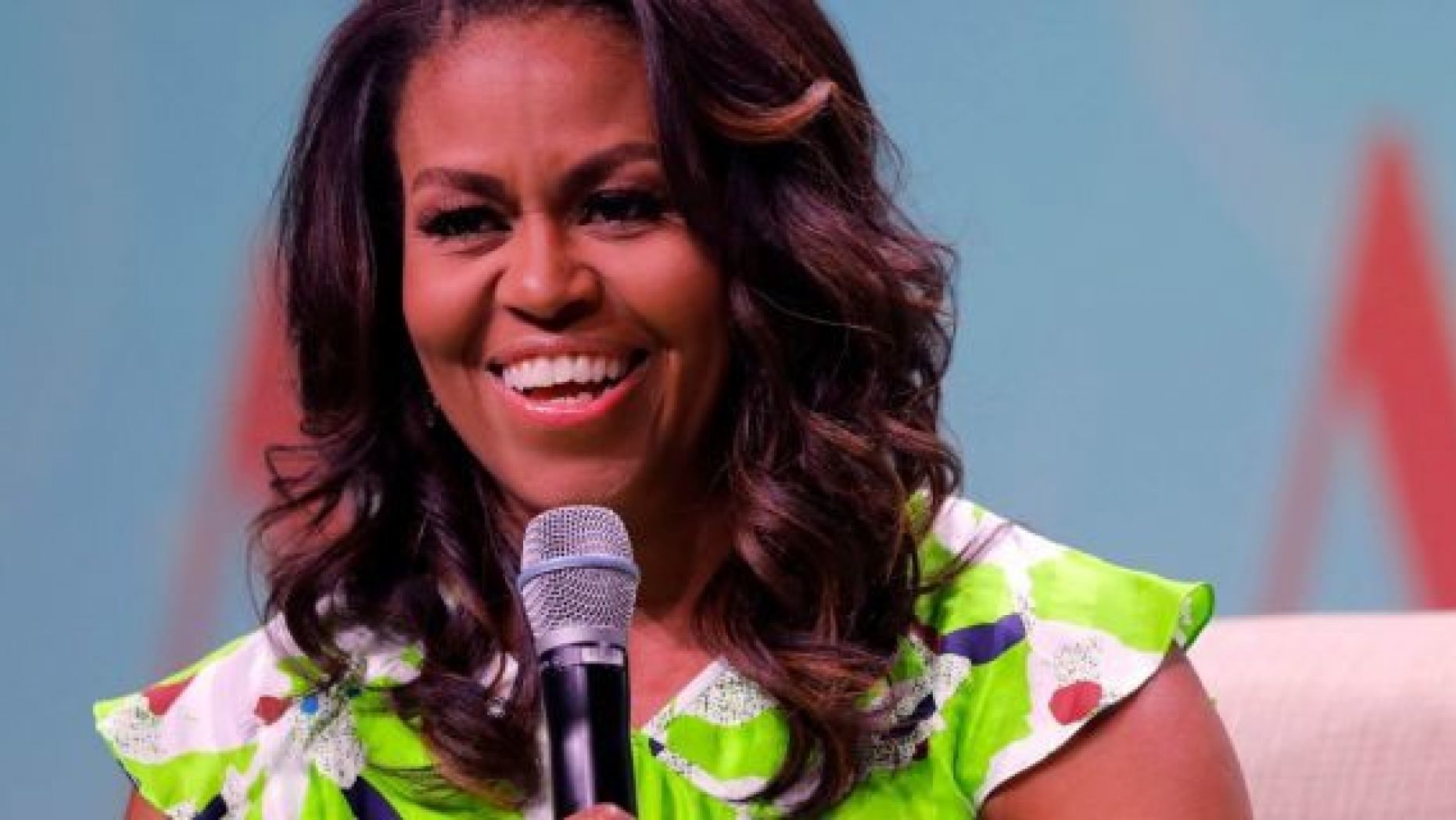 Former first lady Michelle appeared on "Good Morning America" Tuesday morning. (AP Photo/Gerald Herbert)