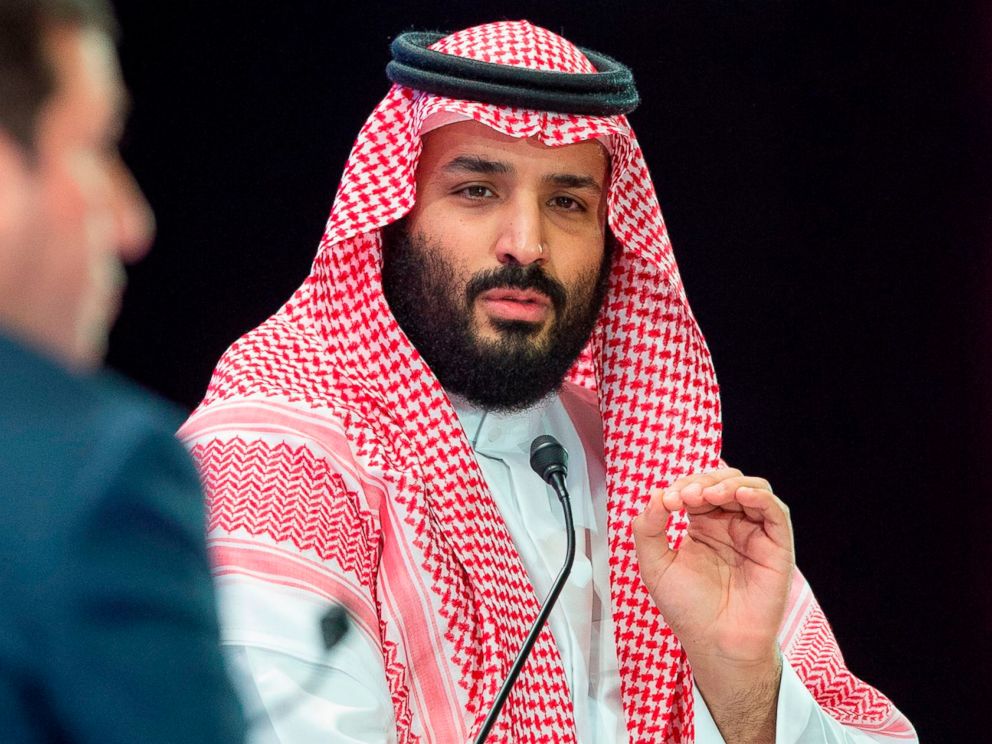 PHOTO: Saudi Crown Prince Mohammed bin Salman speaks during a joint session of the Future Investment Initiative (FII) conference in the capital Riyadh, Oct. 24, 2018. 