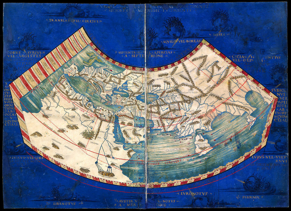 The world as it was recorded by the second-century Greek mathematician Ptolemy.