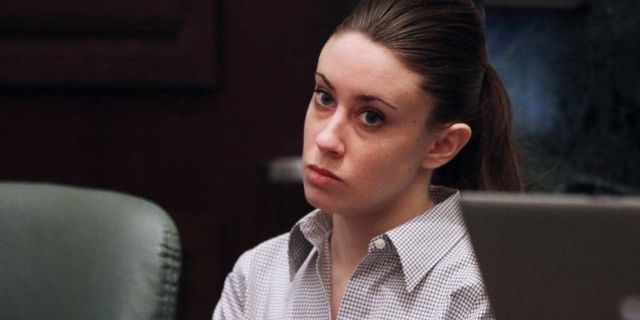 Casey Anthony listens to testimony during her murder trial at the Orange County Courthouse on June 30, 2011 in Orlando, Florida. Anthony's defense attorneys argued that she didn't kill her two-year-old daughter Caylee, but that she accidentally drowned.