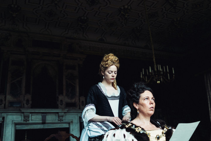 Of her co-star Olivia Colman (right), Stone said the actress is "like a marshmallow of a human being &ndash; like the most wa