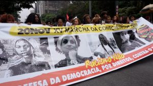 Black Consciousness March in Brazil thegrio.com