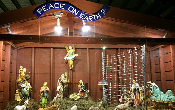 St. Susanna Parish's alternative Christmas display is meant to spark conversations about the biblical call to welcome the str