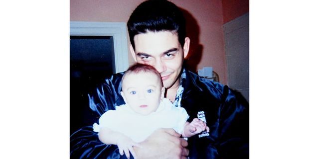 Richard Matt holding Jamie Scalise when she was an infant.